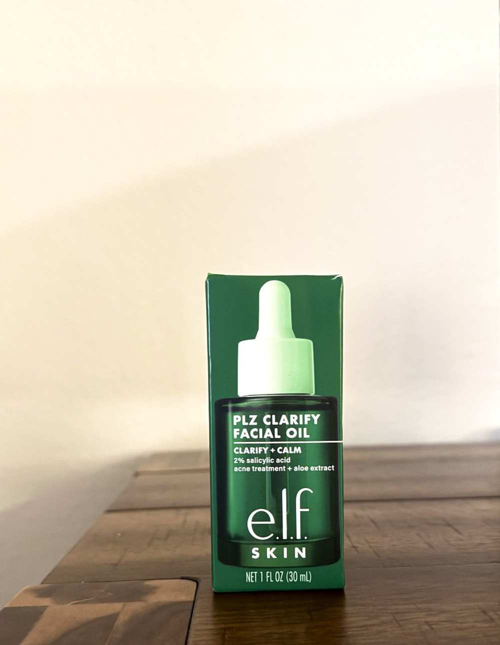 elf Skin PLZ Clarify Facial Oil 2% Salicylic Acid Acne Treatment 30ml/1fl.oz NEW